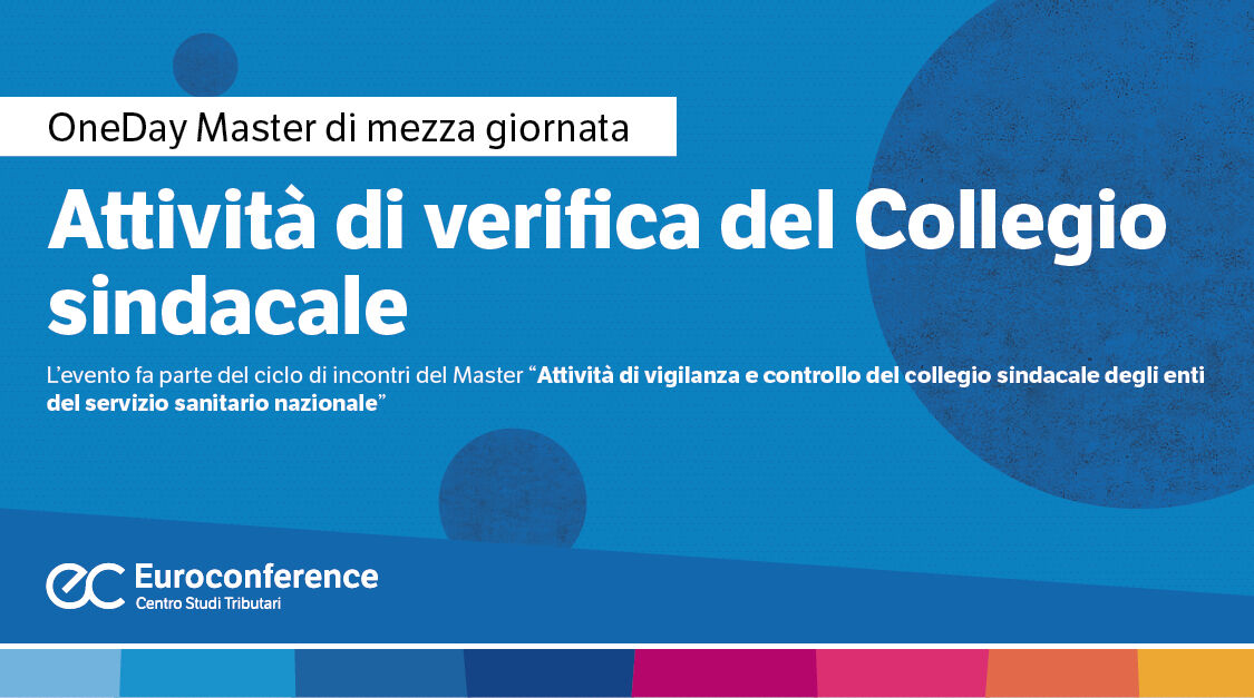 Immagine Attività di verifica del Collegio sindacale | Euroconference